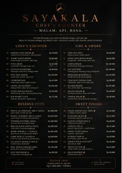 High-End Dark Mode menu template preview