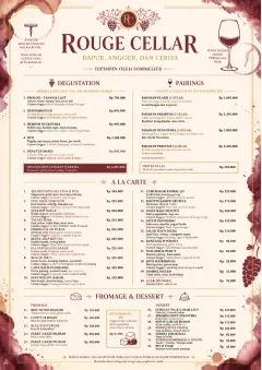 Burgundy Wine menu template preview