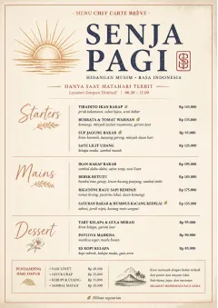 Chef Carte Brève menu template preview