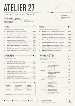 Modern Museum menu template preview
