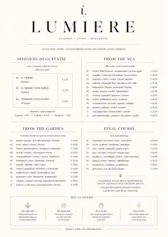 Michelin Elegant menu template preview