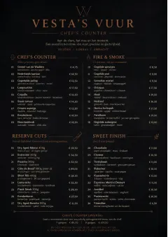 High-End Dark Mode menu template preview