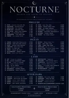 Midnight Velvet menu template preview