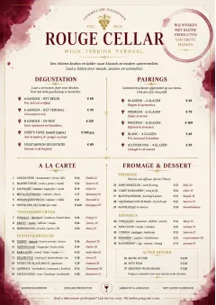 Burgundy Wine menu template preview