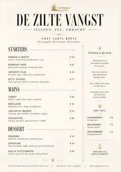 Chef Carte Brève menu template preview