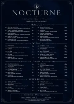 Midnight Velvet menu template preview