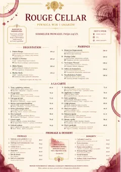 Burgundy Wine menu template preview