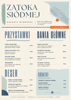 Chef Carte Brève menu template preview