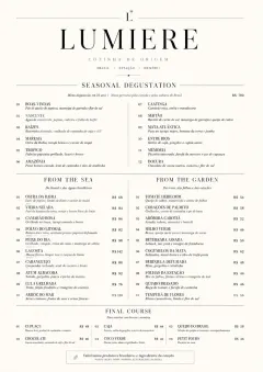 Michelin Elegant menu template preview