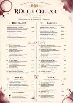 Burgundy Wine menu template preview
