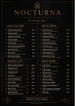 High-End Dark Mode menu template preview