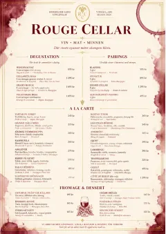 Burgundy Wine menu template preview