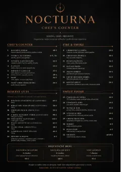 High-End Dark Mode menu template preview