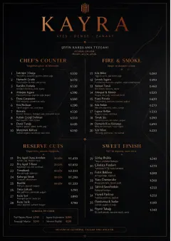 High-End Dark Mode menu template preview