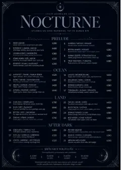 Midnight Velvet menu template preview