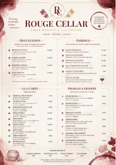 Burgundy Wine menu template preview