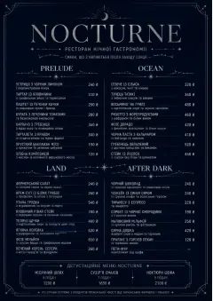 Midnight Velvet menu template preview