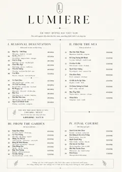 Michelin Elegant menu template preview