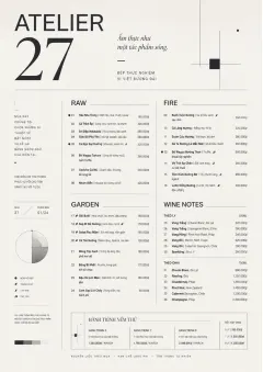 Modern Museum menu template preview