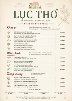 Chef Carte Brève menu template preview