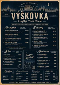 Rooftop Skyline menu template preview