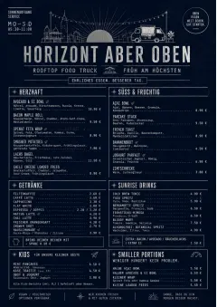 Rooftop Skyline menu template preview
