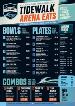 Sports Arena Energy menu template preview
