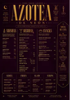 Lounge Velvet menu template preview