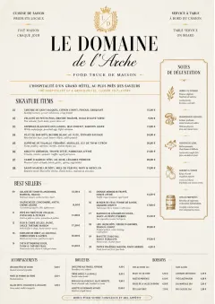 Grand Hotel Classic menu template preview