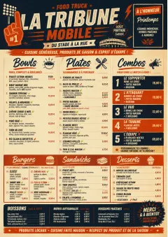 Sports Arena Energy menu template preview