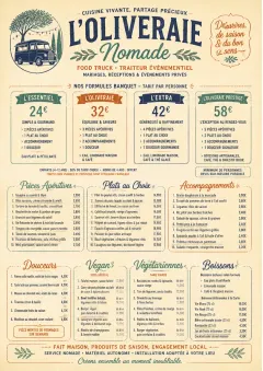 Banquet Catering menu template preview