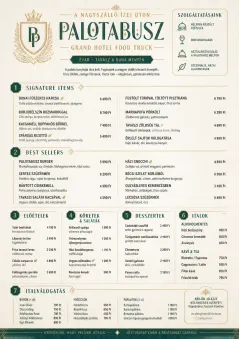 Grand Hotel Classic menu template preview