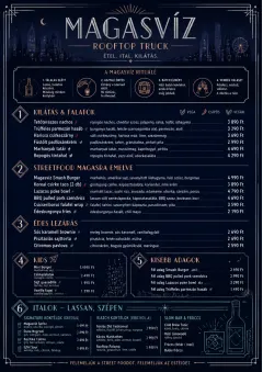 Rooftop Skyline menu template preview