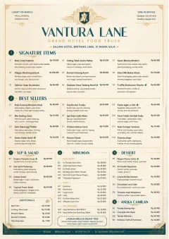 Grand Hotel Classic menu template preview