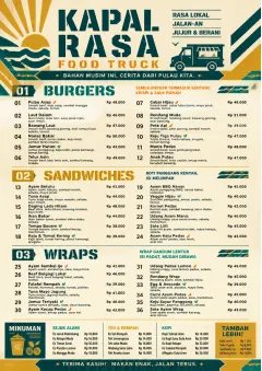 Food Truck Bold menu template preview