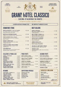Grand Hotel Classic menu template preview