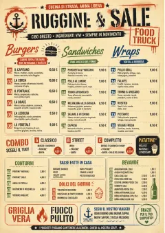 Food Truck Bold menu template preview