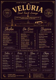 Lounge Velvet menu template preview