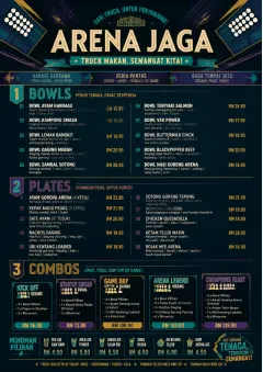 Sports Arena Energy menu template preview