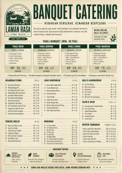 Banquet Catering menu template preview