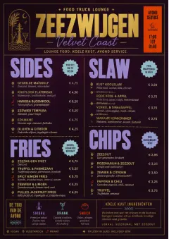Lounge Velvet menu template preview