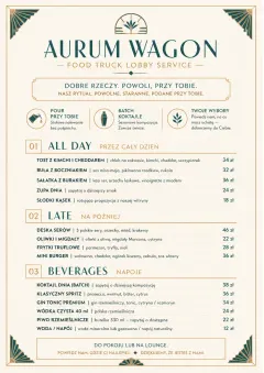 Lobby Service Card menu template preview