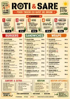 Food Truck Bold menu template preview
