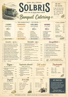 Banquet Catering menu template preview