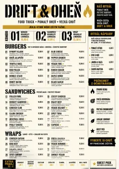 Food Truck Bold menu template preview