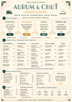Banquet Catering menu template preview