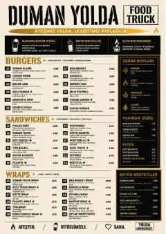 Food Truck Bold menu template preview