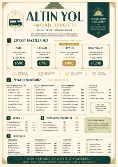 Banquet Catering menu template preview