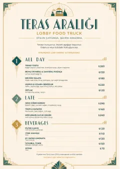Lobby Service Card menu template preview