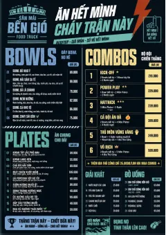 Sports Arena Energy menu template preview